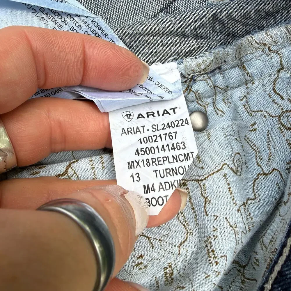 40x30 Ariat M4 Low Rise Stretch Adkins Boot Cut Jeans 10021767 READ
